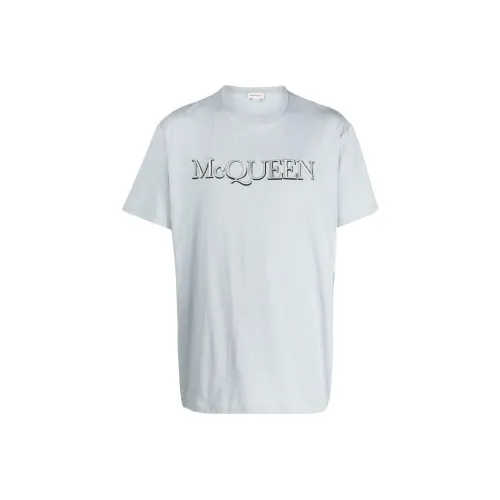 Alexander McQueen Серые Мужские T-Рубашки