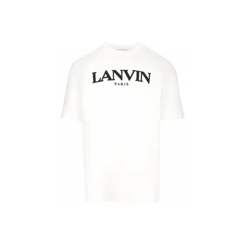 Lanvin Белая Мужская T-Рубашка