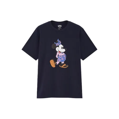UNIQLO X Disney T-Shirt Унисекс Темно-синий
