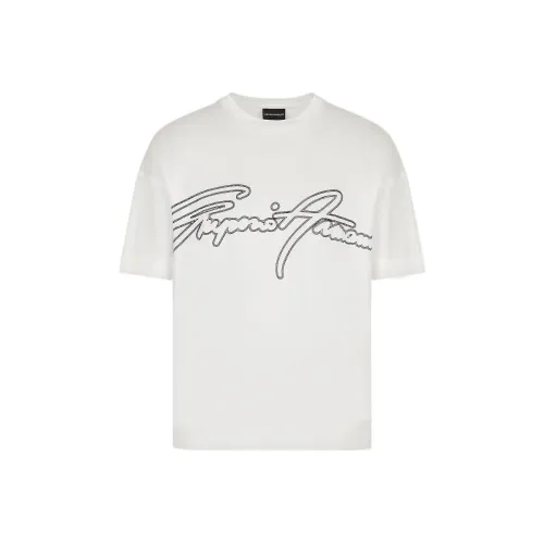 EMPORIO ARMANI Белые Мужские T-рубашки