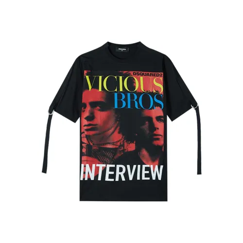 DSQUARED 2 Черные Мужские T-Рубашки