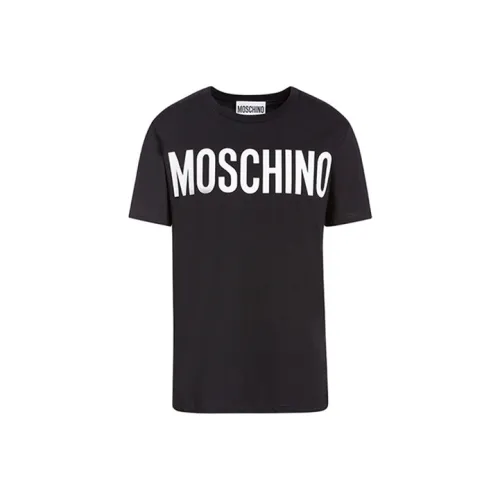MOSCHINO Мужские черные T-рубашки