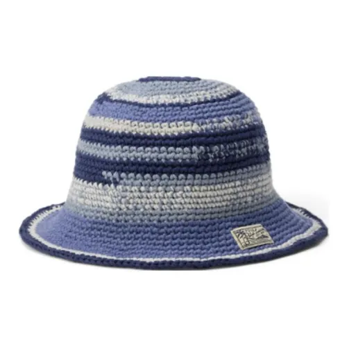Polo Ralph Lauren Cotton Linen Polyester Bucket Hats Men's Blue