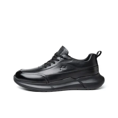 FED Амортизация Высота Увеличение Легкий Дышащий Низкий Топ Повседневная Обувь Мужская Черный Воин