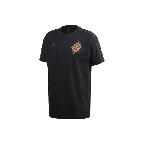 Adidas MUFC Черная Мужская Футболка