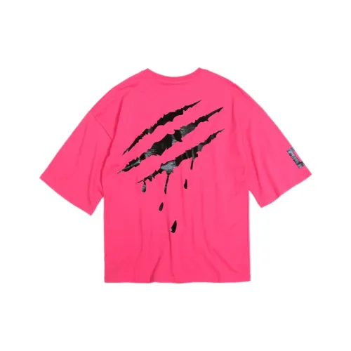 Suamoment T-Shirt Унисекс Розовый Черный