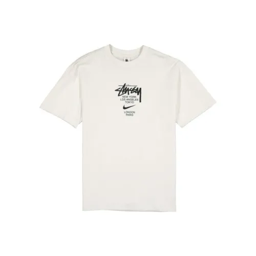 Nike Stussy Белый Мужской T-Рубашки