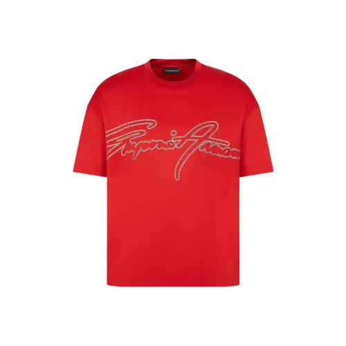 EMPORIO ARMANI T-рубашка мужская красная