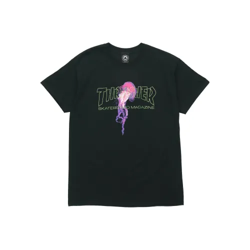 Thrasher T-Shirt US Version Unisex Black Т-Рубашка Thrasher US Version Унисекс Черная