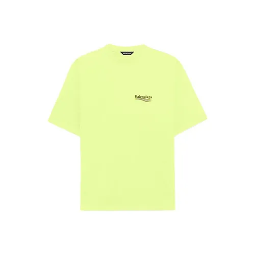 Balenciaga Светло-желтые Мужские T-рубашки