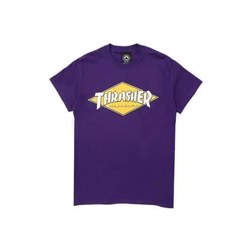 Thrasher T-Shirt US Version Unisex Purple