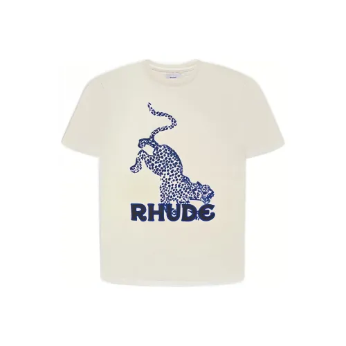 Rhude Белая Унисекс Футболка