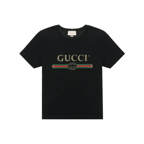 GUCCI Мужские черные футболки