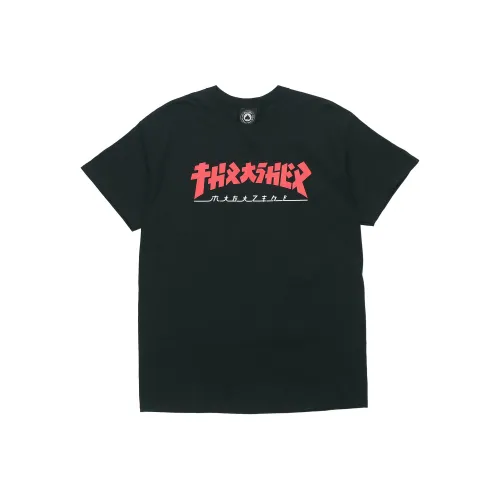 Thrasher T-Shirt US Version Unisex Black Т-Рубашка Thrasher US Version Унисекс Черная