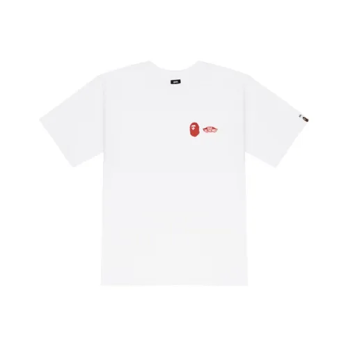 VANS BAPE Collaboration Limited Capsule Collection Белая Унисекс Футболка