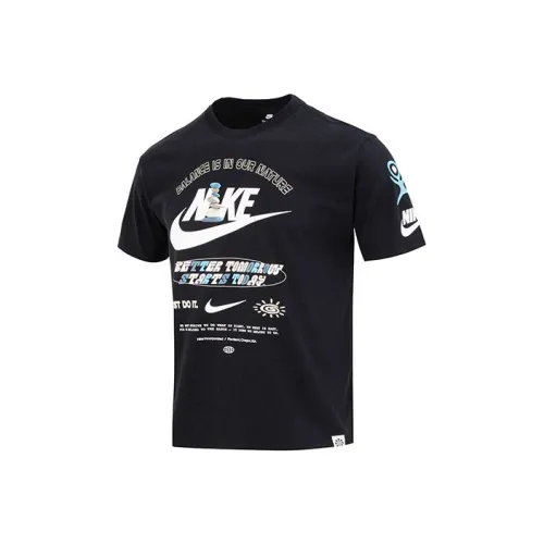 Nike Мужские черные футболки