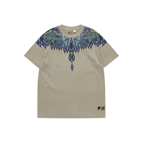 FILA FUSION Marcelo Burlon collaboration Collection Замша Унисекс T Рубашки