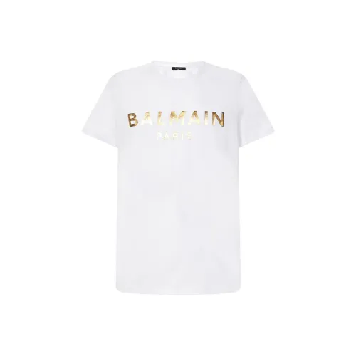 BALMAIN Белая Мужская T-рубашка