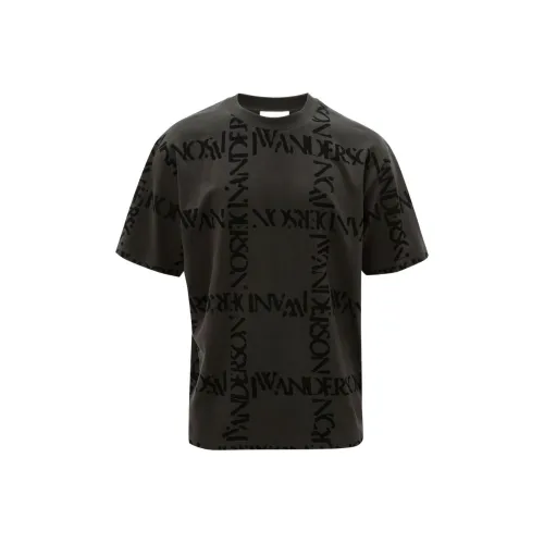 JW Anderson Серые Мужские T-Рубашки