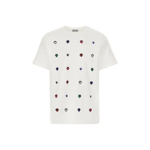 DIOR Quarterly New Products Белые Мужские T-Рубашки