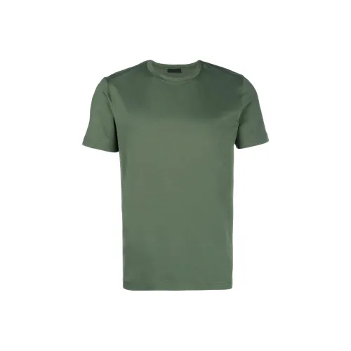 PRADA Зеленые Мужские T-рубашки