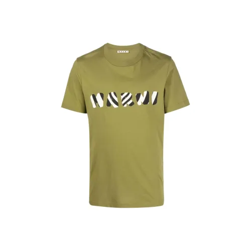 MARNI Зеленый Мужской T-Рубашки