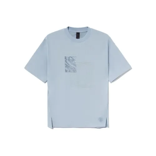 LINING Li Ning x Jackie Chan Co Бренд Kung Fu Series Рубашка Мужская Condensed Небесно-Синий