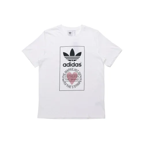 Adidas Originals Love Printing Short Sleeve T-Shirt Мужская Белая