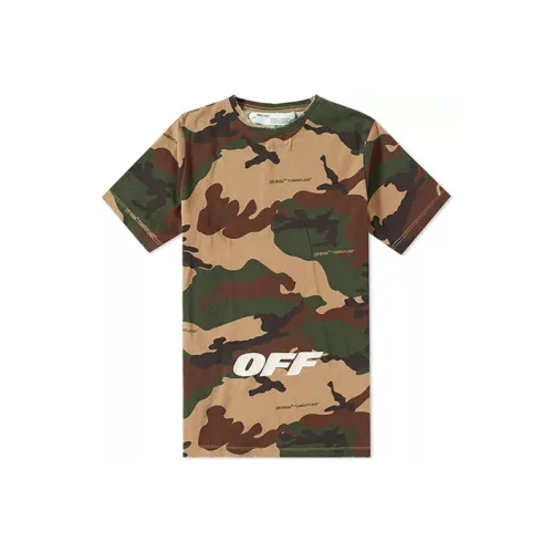 Off Белый камуфляж Унисекс Футболка