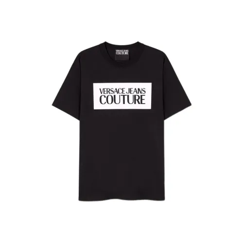 VERSACE JEANS COUTURE Мужские черные футболки