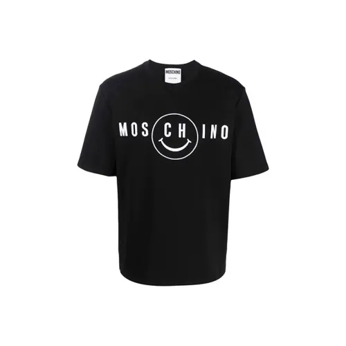 MOSCHINO Мужские черные T-рубашки