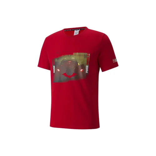 PUMA Вишнево-красный Мужской T-рубашки