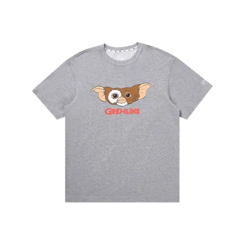 New Era x Gremlins Прямой крой T-рубашка Унисекс Серый