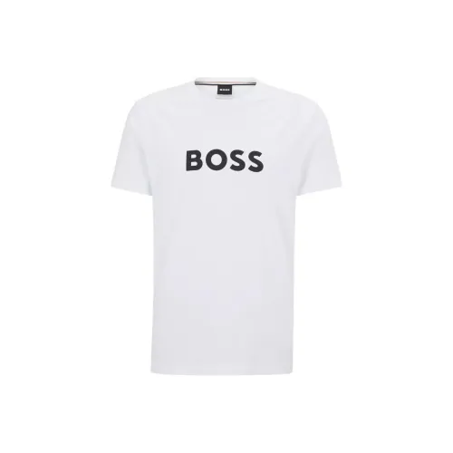 Hugo Boss Короткий рукав T-рубашки Мужской Белый