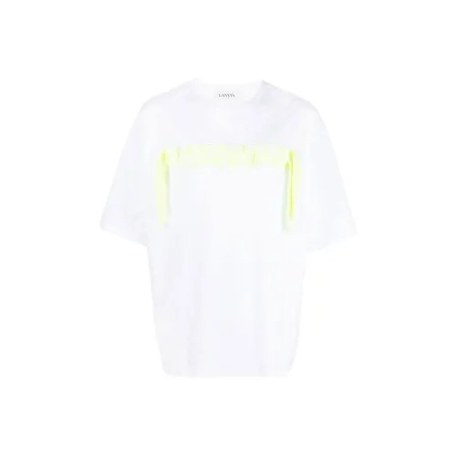 Lanvin Белая Мужская T-Рубашка