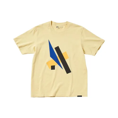 UNIQLO T-рубашка унисекс абрикосово-желтая