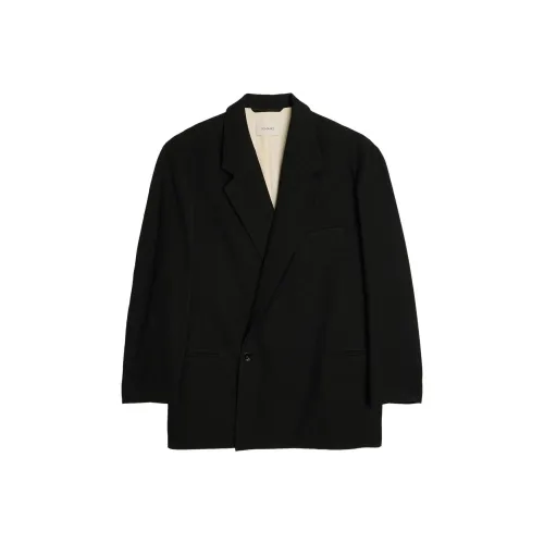 Lemaire Черное Мужское Пальто