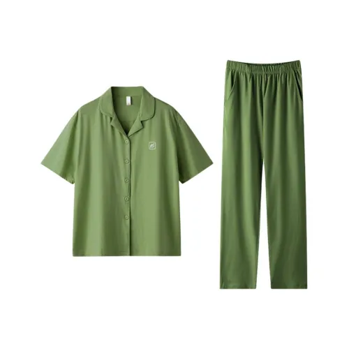 ZAO FU NIAO Пижамный комплект женский оливково-зеленый