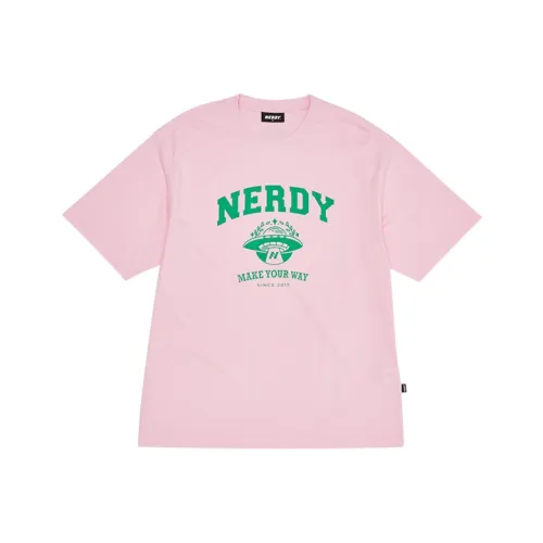 Nerdy Розовая Унисекс Футболка