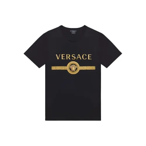 VERSACE Мужские черные T-рубашки