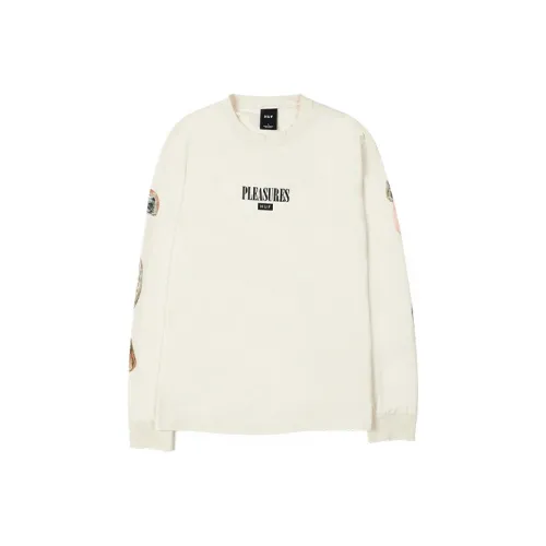 PLEASURES Экрю Мужская T-рубашка