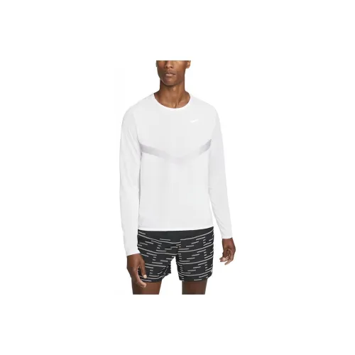 Nike Бег Т-Рубашка Мужская Белая