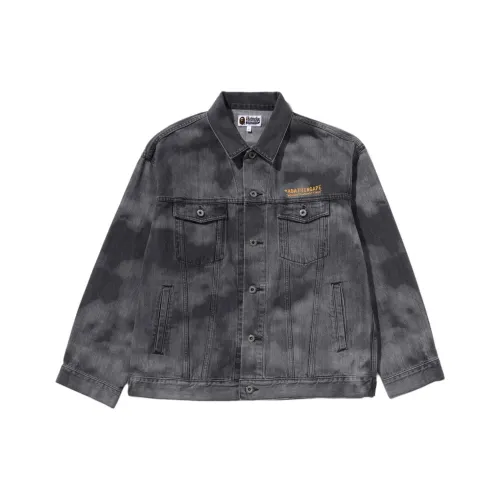 A BATHING APE SS25 Черный Мужской Джинсовый Куртка