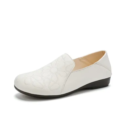 Reivanti Лоферы 2 см Женские Бежевые