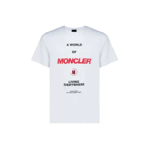 Moncler SS22 Белый Мужской T-рубашки