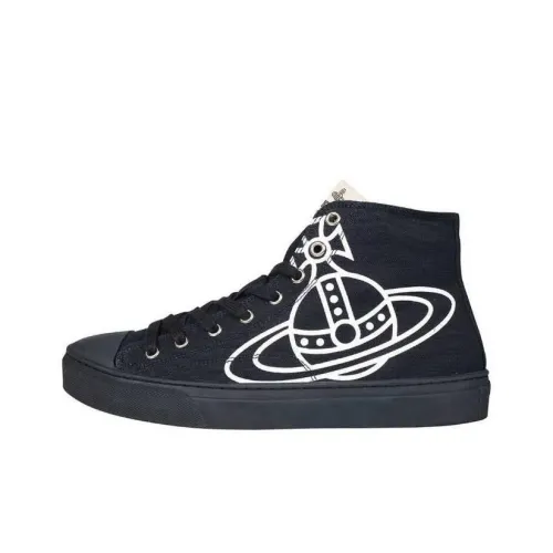 Vivienne Westwood Canvas Shoes High Top Мужские Черные