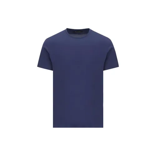 Loro Piana Морской Синий Мужская T-Рубашка