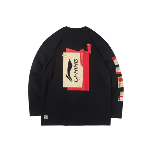 LINING Спорт Basketball Collection Черная Унисекс Футболка