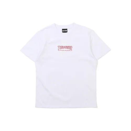 Thrasher T-Shirt Японская версия Унисекс Белый