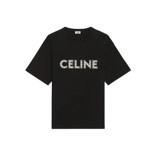 Celine Мужские черные T-рубашки